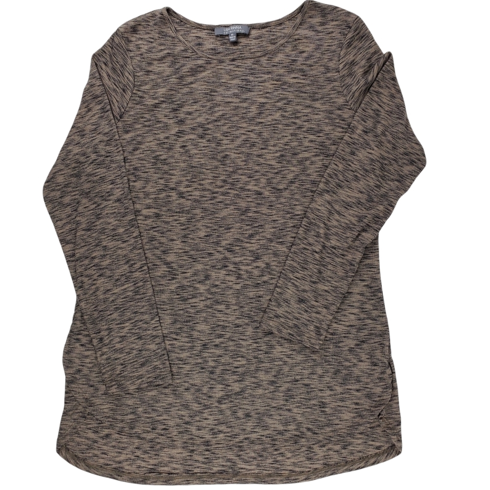 Lisa Rinna long sleeve crew neck knit tunic M